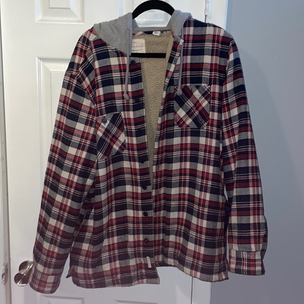 Vintage insulated and hooded flannel